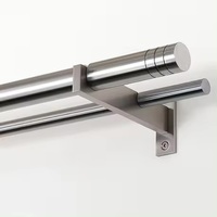 Rail de rideau à double rail de 28 à 48 po