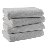 Serviettes de bain épaisses personnalisées de haute qualité, à séchage rapide, en tricot doux, couleur unie, vente chaude, prix abordable, en gros 2022