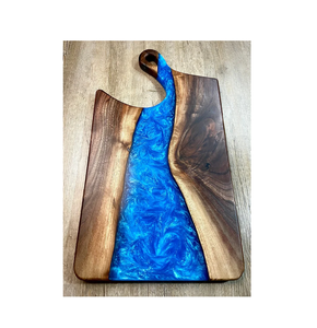 Planche à découper en résine époxy et bois Planche à découper en résine et bois d'usine personnalisable pour ustensiles de cuisine et hôtel à usage domestique - Product Image 6