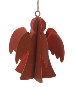 CHRISTMAS HANGING ORNAMENT DECORATION TIN METAL ANGEL ORNAMENT HANGING TREE DECORATION FOR FESTIVAL PARTY TREE
