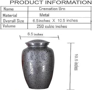 Aluminium Cremation Urn <b>for</b> Human <b>Ashes</b> Adult Burial <b>for</b> Women Men Urns <b>for</b> Female Decorative Urns - Product Image 2