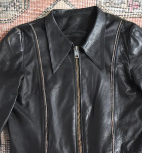 Bon marché, vestes en cuir pour femmes, mode, nouveauté, vestes en cuir de mouton personnalisées - Product Image 2