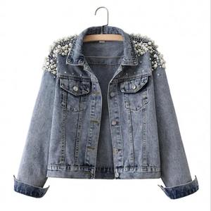 OEM Veste vintage de haute qualité personnalisée 100% coton denim à double fermeture éclair pour femmes lavées à la pierre pour la saison d'automne, teinte et traitée - Product Image 5
