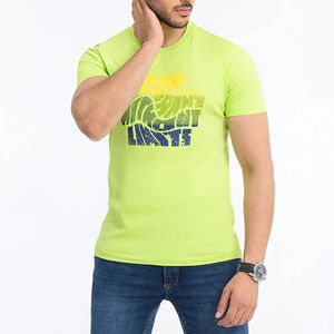 Camiseta de Navidad de 400gsm para hombre, ropa de calle informal de manga corta holgada de poliéster/algodón de gran tamaño, transpirable de secado rápido - Product Image 4