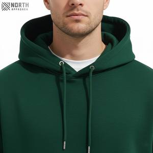 Ropa de calle personalizada lavado con ácido parche desgastado bordado impresión Logo pulóver 100% algodón peso pesado de gran tamaño hombres sudaderas con capucha - Product Image 4