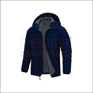Chaqueta Softshell con capucha para hombre, cortavientos ligero e impermeable, con forro polar, táctico, con múltiples bolsillos, para lluvia - Product Image 1