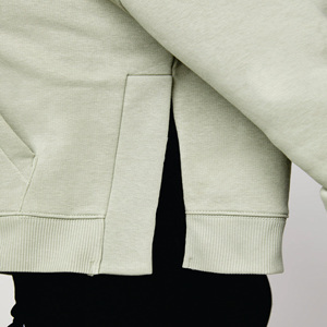 Sudadera con Capucha para Mujer, Color Caqui, con Logotipo Bordado, 80% Algodón Peinado, 20% Poliéster, Marca Gym King, con Cinta Lineal de Felpa - Product Image 6