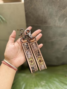 พวงกุญแจหนังวัวใหม่พวงกุญแจอุปกรณ์มือหนังพวงกุญแจขายดีมีสไตล์ - Product Image 3