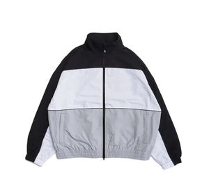 Veste coupe-vent en nylon respirant personnalisable, vêtements de sport pour hommes de haute qualité, doublure en maille, séchage rapide, coupe-vent, taille plus - Product Image 1