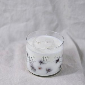 ชามเทียนแก้วสไตล์วินเทจขี้ผึ้งถั่วเหลืองสำหรับตกแต่งบ้านของขวัญวันหยุดหรูหราทำด้วยมือคุณภาพสูงจากเวียดนามขายส่ง - Product Image 2