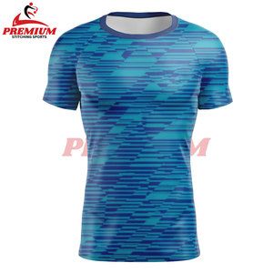 Custom Design Your Own Brand Rashguard Short Sleeve Men's Polyester Quick Dry Sports Running Short Sleeve <b>Compression</b> <b>Shirt</b> - Product Image 4