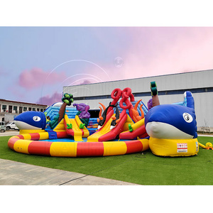 Castillo Inflable Comercial con Tobogán, Castillo Hinchable para Niños, Alquiler para Fiestas al Aire Libre, Parque de Juegos Inflable - Product Image 2