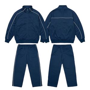 High Street Men's Oversized Hooded <b>Printed</b> Cotton Tracksuit Set Panelled Windbreaker Jacket and Pants Activewear - Product Image 5