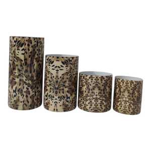 Home & Garden Handmade Empty Candle Glass Votives Enamelled Print Decorative Customised Artwork Design Dinner <b>Table</b> Centrepiece - Product Image 1