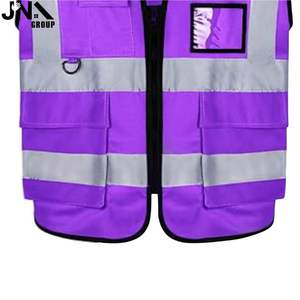 Veste de sécurité en polyester bon marché Gilet de sécurité réfléchissant haute visibilité Vêtements avec logo personnalisé - Product Image 5