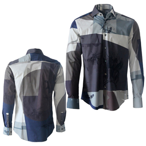 Chemise homme 100 % coton, respirante, en sergé tricoté, unie, de qualité supérieure, à manches longues, boutonnée, pour affaires et occasions décontractées, écologique - Product Image 4