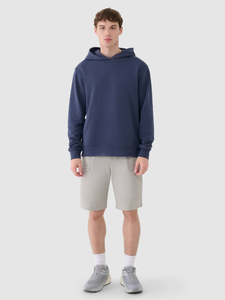 Sweat à capuche unisexe uni avec poches frontales et cordon de serrage Sweat à capuche en polaire décontracté pour hommes et femmes Sweat à capuche d'hiver - Product Image 4