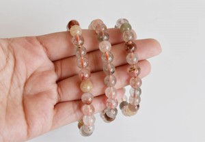 Wholesale Selling Multi Color Multi Rutile Hand Polished 8mm <b>Healing</b> <b>Bracelet</b> For Meditation Jewelry - Product Image 5