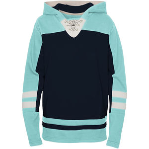 Sudadera de Hockey sobre Hielo Personalizada, 100% Poliéster, Diseño de Jersey de Equipo con Capucha y Cordones, Transpirable y Ecológica - Product Image 3