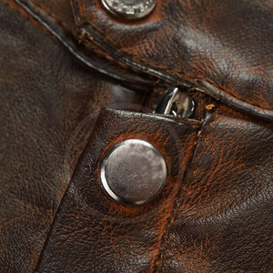 Concevez vos propres vestes en cuir à la mode Veste en cuir de haute qualité pour hommes au meilleur prix Veste en cuir à manches longues - Product Image 4