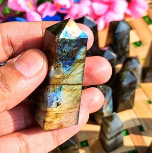 Torres de cristal de labradorita de cuarzo Natural, varita de gema, Obelisco, decoración del hogar, artesanías, regalo de Navidad, piedra de Chakra, venta al por mayor - Product Image 4