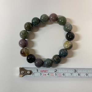 Bracciale in agata naturale per donna 12mm bracciali con perline 7-8.5 pollici alla moda con scatola inclusa - Product Image 5