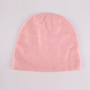 Bonnet tricoté personnalisé en strass avec logo personnalisé manchette souple en acrylique casquette tête de mort pour les voyages pour les scènes de ski - Product Image 5