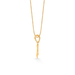 Pendentif breloque Dauphin plaqué or 18 carats avec zircon, collection Océan - Product Image 4