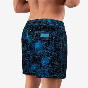 Shorts de bain pour hommes, style streetwear, été, séchage rapide, motif uni blanc, logo personnalisé 2025 - Product Image 2