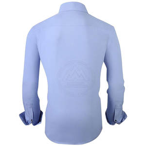 Chemise à boutons respirante au design unique pour hommes, chemises à boutons unies de couleur unie de style personnalisé en stock - Product Image 2