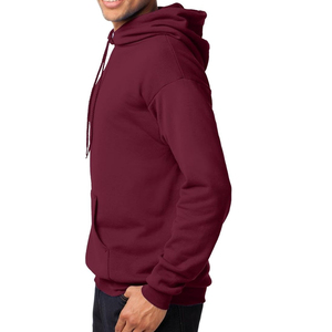 Maroon color <b>Pullover</b> <b>Men</b> Blank Hoodies Good Quality <b>Men's</b> casual style Hoodies In Different Style And Size for sale - Product Image 4