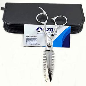 Ciseaux de coupe de cheveux dentelés en acier inoxydable durables de qualité salon avec conception ergonomique pour salon professionnel et barbier - Product Image 6