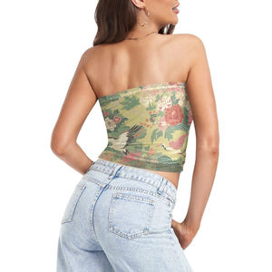 Tops sans manches en tube de qualité supérieure pour femmes, impression par sublimation, vêtements de mode, respirant, top en tube pour femmes - Product Image 4