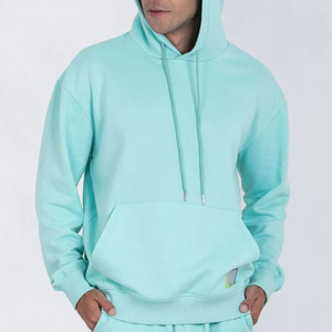 Nouveau survêtement pour hommes vêtements de sport à capuche 100% coton tissu respirant Logo personnalisé course survêtement d'extérieur pour hommes - Product Image 6