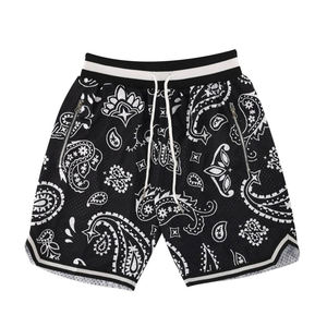 Short de basket-ball à séchage rapide pour hommes avec tissu en maille légère de coupe sportive style décontracté pour la salle de sport et les activités de plein air - Product Image 3