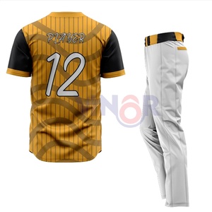 Ensemble d'uniformes de baseball respirants à séchage rapide avec logo personnalisé uniforme de baseball léger en polyester pour adultes taille personnalisée basse quantité minimale de commande - Product Image 5