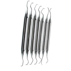 Cureta de hueso quirúrgico de Lucas Dental de acero inoxidable, 88 cucharas de doble extremo, instrumentos de acero inoxidable de 4mm, escalador de sonda Dental - Product Image 5