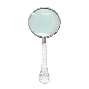 Loupe coréenne de haute qualité, design moderne, transparente, taille et forme personnalisées, feuille d'argent, lecture, bois, verre optique - Product Image 1