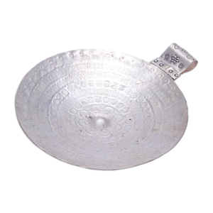 Pendentif circulaire en argent sterling 925 oxydé, fait main, bijoux minimalistes, idée cadeau pour un usage quotidien, style quotidien - Product Image 2