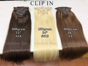 Clip dans les cheveux humains Extension de faisceau de cheveux 100% brut vietnamien Remy naturel vendeur prix de gros - Product Image 2