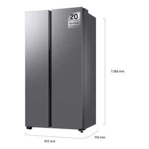 Refrigerador Combinado de Acero Inoxidable <span class=keywords><strong>Samsung</strong></span> RS70F65QETEF, Sin Escarcha, con Compresor, Enchufe del Reino Unido, para Aplicaciones en Hoteles - Product Image 1