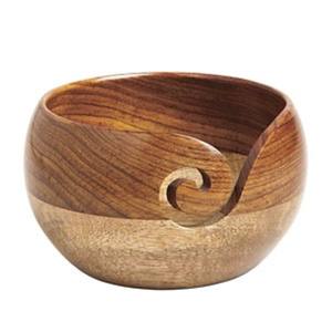 Bol de fil en bois bol à tricoter en palissandre porte-fil artisanal bol au Crochet accessoires de tricot cadeau parfait pour les tricoteurs - Product Image 1