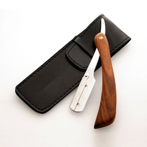 Logotipo personalizado privado Profesional Facial Recto Barbero Maquinilla de afeitar Hoja plegable Maquinilla de afeitar Barba Herramientas de afeitado - Product Image 3