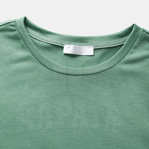 Camisetas Personalizadas con Cuello Redondo para Hombre, 100% Algodón, Tejido de Felpa, Secado Rápido, Transpirable, Corte Holgado, Estilo Casual, Más Popular, Tallas Grandes - Product Image 4