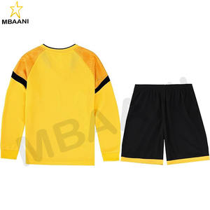 <b>Boys</b> Long Sleeve Soccer Goalie Jersey <b>Set</b> Sports Outfit Lightweight Top and Shorts - Product Image 2