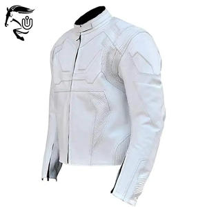 Chaquetas de Motociclista de Cuero para Hombre, Estilo Urbano, Cierre de Cremallera, Transpirables, Resistentes al Viento, de Secado Rápido, Calidad Premium, Todas las Tallas - Product Image 6
