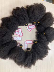 Precio al por mayor Extensiones de cabello Remy de doble dibujado Punta de queratina Todos los tamaños Moneda de color natural Rizado Onda profunda Humano de alta calidad - Product Image 2