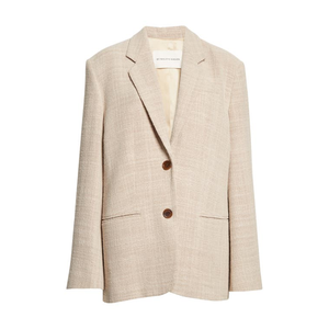 Blazer da Donna in Misto Cotone Testurizzato Rosettan di MALENE BIRGER, Taglia 10, con Decorazione a Bottoni in Colore Naturale - Product Image 4