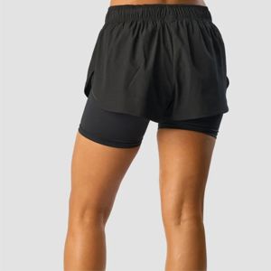 Women's 2-in-1 Training Shorts with Pockets - Versatile and Functional, Perfect for Jogging, Hiking, and Casual Wear - Product Image 3