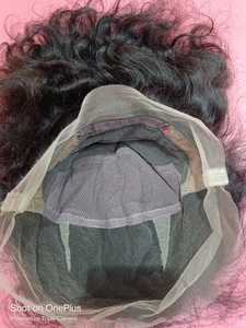 Premium 100% indien Remy perruque de cheveux humains aspect naturel doux soyeux sans enchevêtrement plein Volume Style droit facile confortable ajustement dentelle - Product Image 4